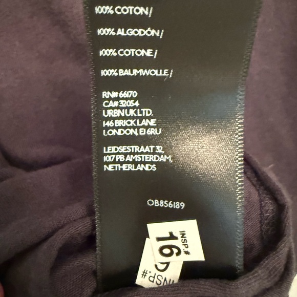 NWT We The Free The Perfect Tee Cropped Raw Hem Black Extra Large - Picture 6 of 11